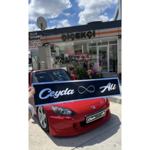 Kişiye Özel Pleksi İsimli 3D Dekor Plaka